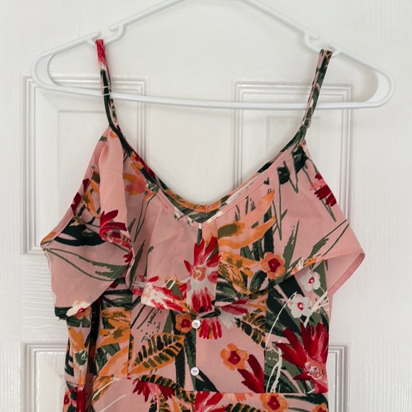 Floral Maxi Dress in Pink and Green - Picture 2 of 4